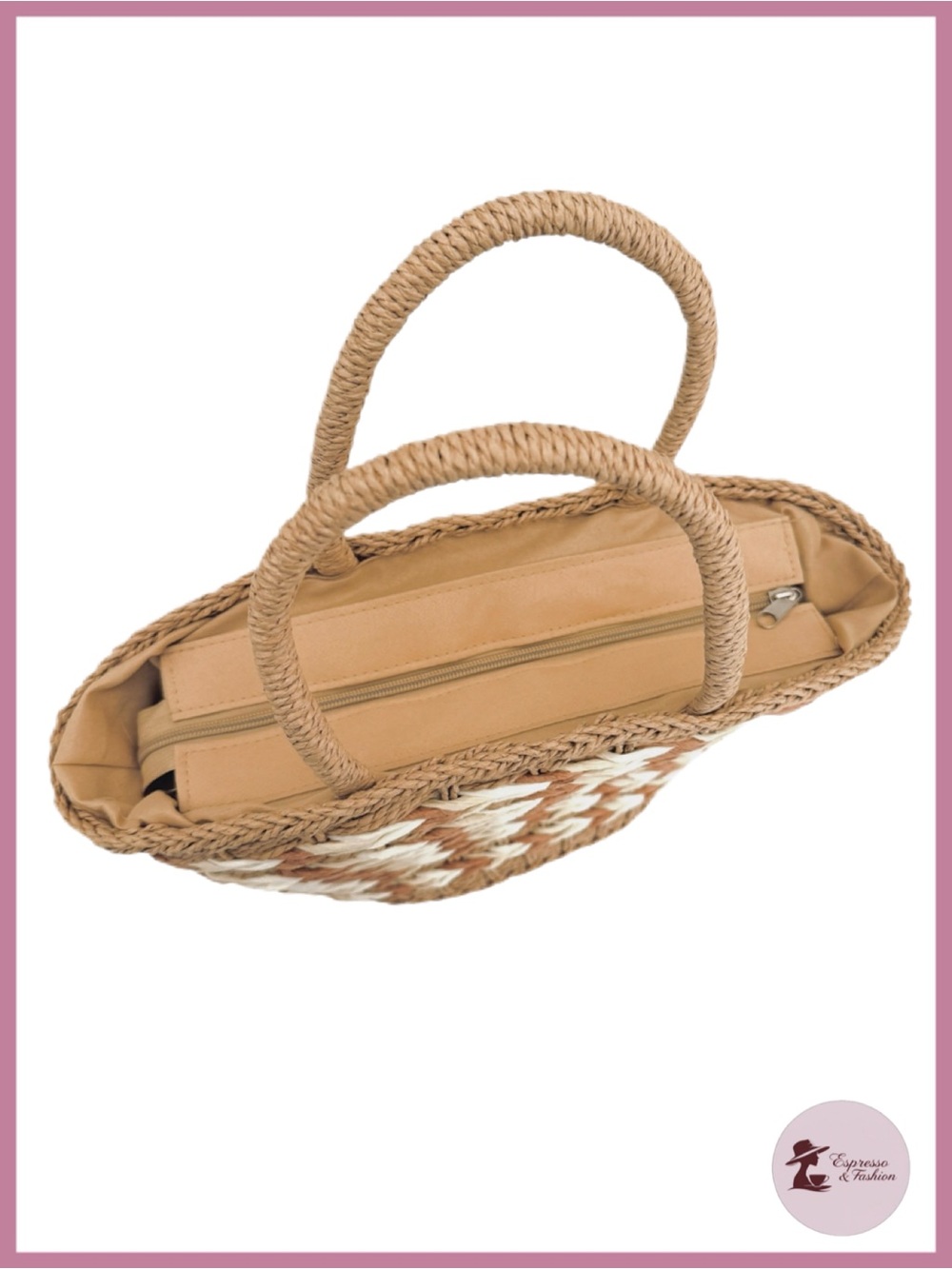 NWT Straw Beach Tote Bag - Picture 5 of 7